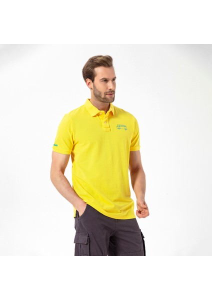 Post Erkek Sarı Polo Tişört