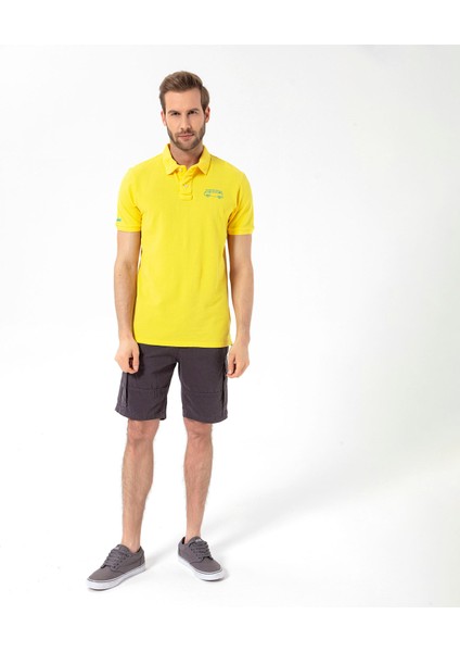 Post Erkek Sarı Polo Tişört