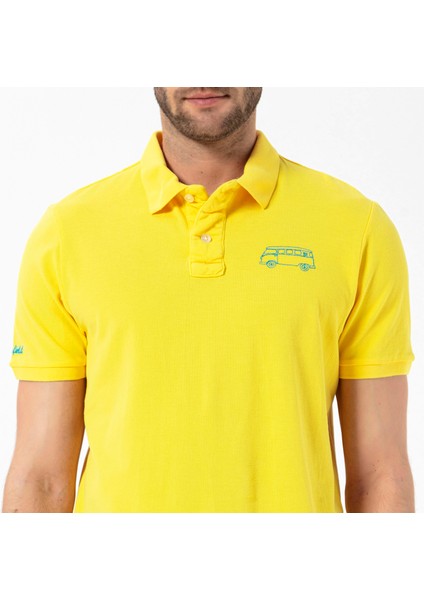 Post Erkek Sarı Polo Tişört