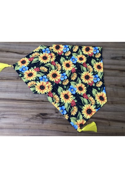 Ayçiçek Desenli Runner