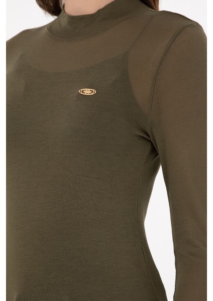 Kadın Haki Sweatshirt 50271616-VR027