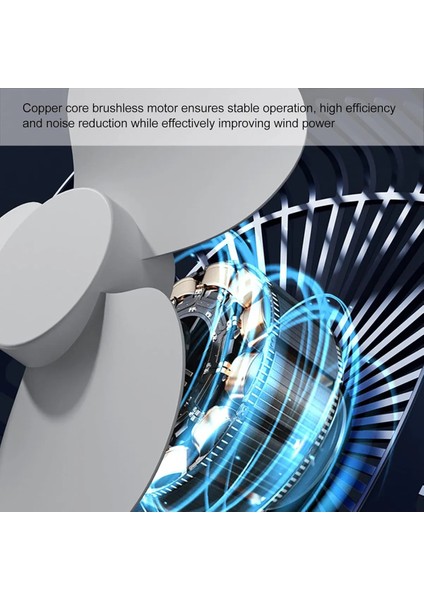 Katlanabilir Mini Kablosuz Ev Ofis Masa Kat Ayakta Elektrikli Fan Üfleyici Şarj Edilebilir