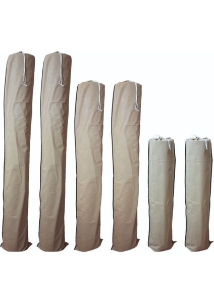 Bej Halı Kılıfı ve Yolluk Takımı, 6'lı Set, Farklı Ölçüler