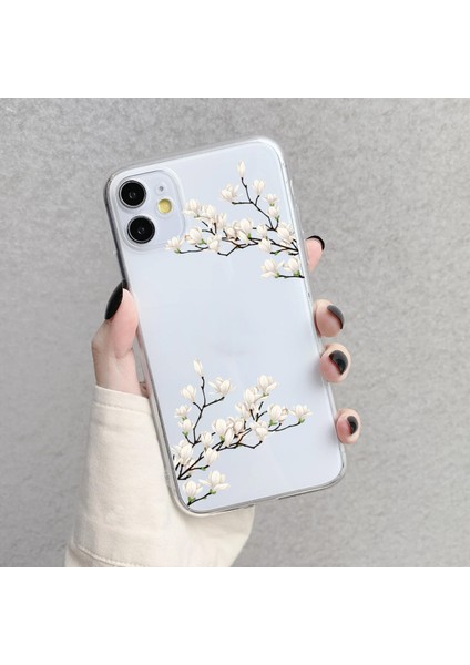 Iphone 11 Uyumlu Desenli Lüx Şeffaf Silikon Kılıf Mnl9 indirimleri