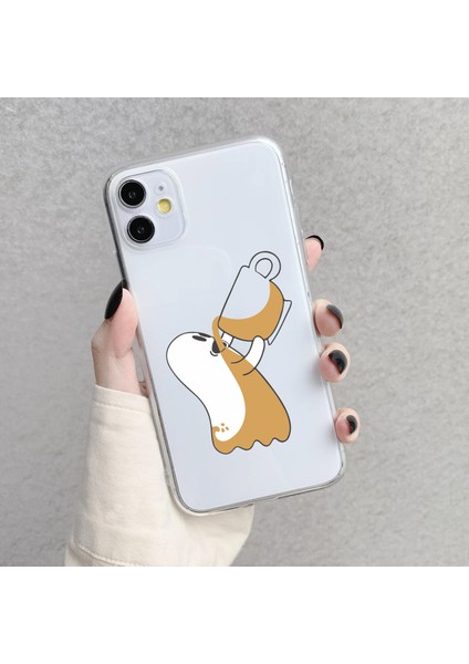 Iphone 11 Uyumlu Desenli Lüx Şeffaf Silikon Kılıf MNL30