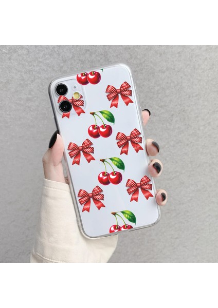Iphone 11 Uyumlu Desenli Lüx Şeffaf Silikon Kılıf MNL28