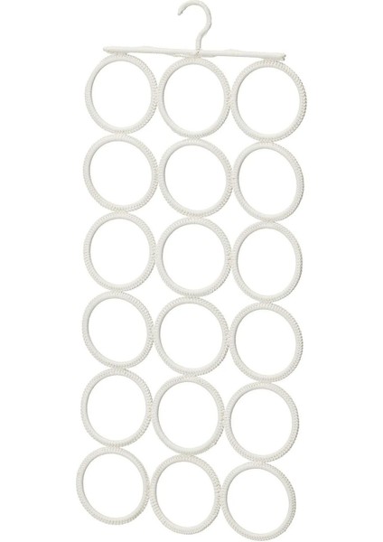 Çok Amaçlı 18 Gözlü Makrome Fular ve Takı Düzenleyici 72CM Bej modelleri