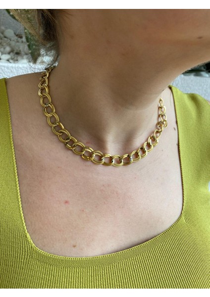 Samanyolu Model Gold Çelik Kolye fiyatları