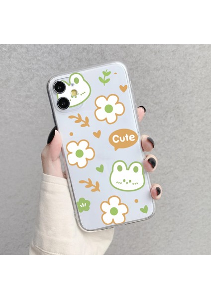 Iphone 11 Uyumlu Desenli Lüx Şeffaf Silikon Kılıf MNL34