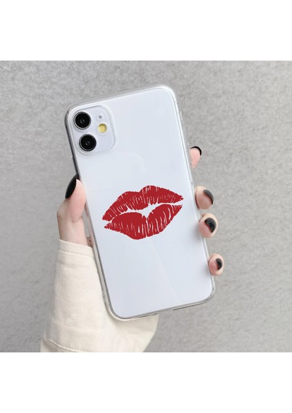 Iphone 11 Uyumlu Desenli Lüx Şeffaf Silikon Kılıf MNL26 modelleri