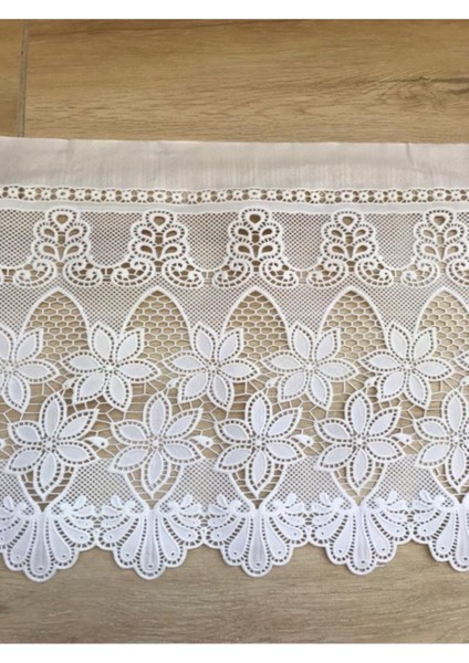 Dantel Raf Örtüsü, 22 cm En, 5 Metre Uzunluk, Şık ve Zarif Dekorasyon Malzemesi fiyatları