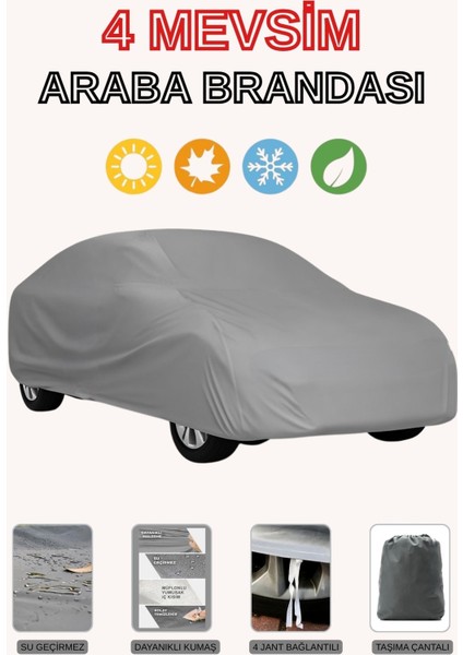 Gri Mercedes-Amg Sl 43 Araba Brandası (4mevsim) fiyatları