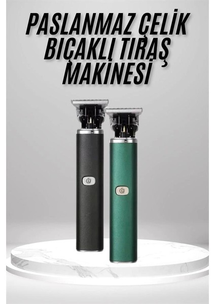 Tıraş Makinesi Profesyonel Paslanmaz Çelik T- Bıçak Saç Sakal Ense Vücut fiyatları