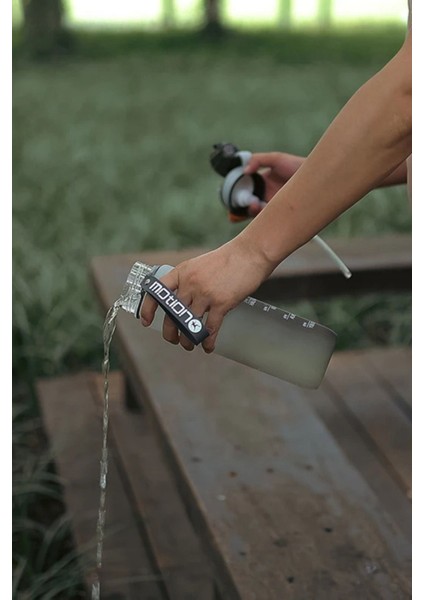 Mor 1000ML Pipetli Su Şişesi, Spor ve Günlük Kullanım Için Sağlıklı ve Şık