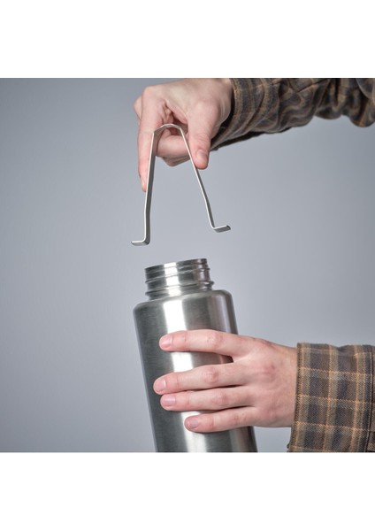 Paslanmaz Çelik Matara, Doğa ve Avcılık, Gri, 1l indirimleri