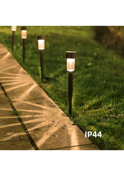 Gün Işığı Sarı Ledli Solar Güneş Enerjili Büyük Boy 32CM Bahçe Lambası Siyah Renk fiyatları