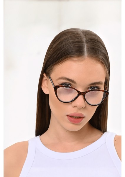 Cat Eye Blue Block Mavi Işık Korumalı Gözlük Optik Uyumlu