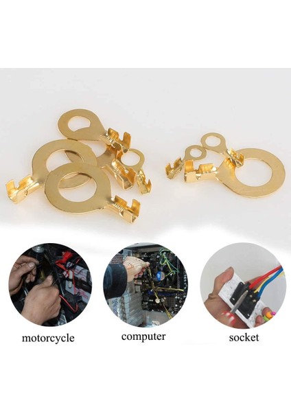 150 Parça Halka Sıkma Terminali Konnektör Kablo Pabucu Kutulu modelleri