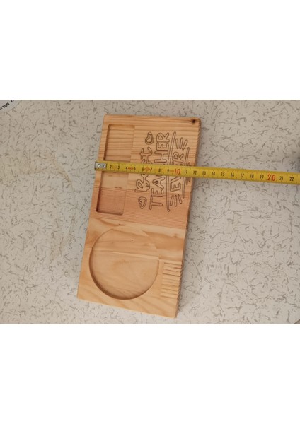 Kaletreewood Ahşap Tepsi Hediye Seti, En Iyi Öğretmen, Best Teacher Ever, Çiçekli Kupa, Sana Özel