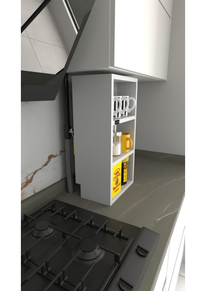 Mutfak Doğalgaz Borusu Gizleme, Kapama, Mutfak Rafı modelleri