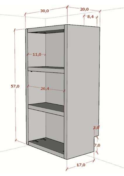 Mutfak Doğalgaz Borusu Gizleme, Kapama, Mutfak Rafı indirimleri