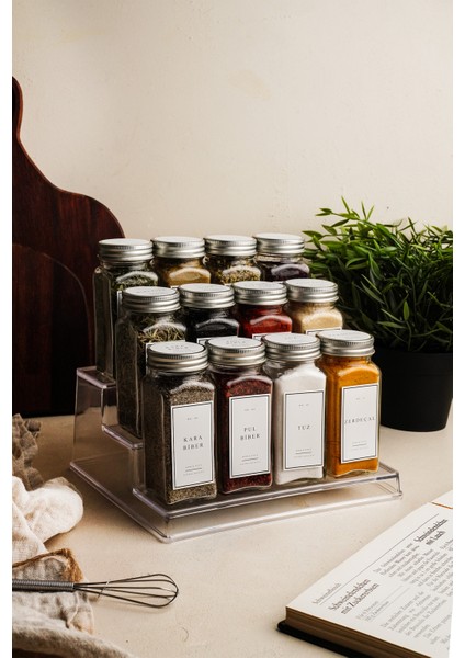 Şeffaf Pleksi Akrilik Merdiven Stand Baharatlık Standı Kozmetik Standı Organizeri fiyatları