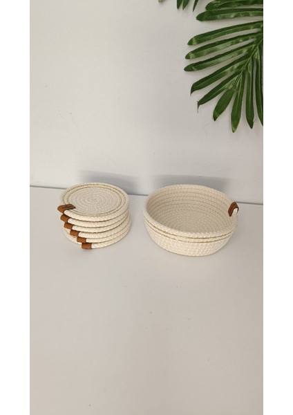 Bardak Altlığı Polyester Ekru Gold Simli, Açık Bej modelleri