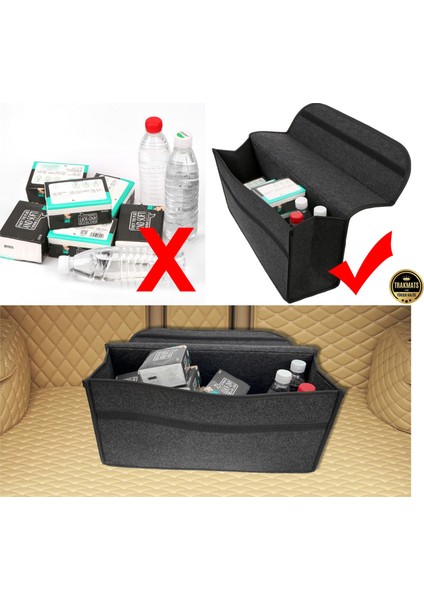 Honda Civic Sedan 2012-2013-2014-2015-2016 Araba Araç Bagaj Çatası Düzenleyici Organizer Çanta Keçe Hırdavat Takım Çantası Motosiklet Çantası