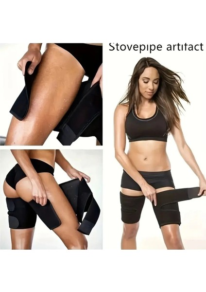 Siyah Ayarlanabilir Bacak Bandı, Egzersiz ve Terlemeyi Destekleyen Unisex Tasarım modelleri