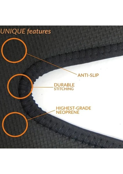 Siyah Ayarlanabilir Bacak Bandı, Egzersiz ve Terlemeyi Destekleyen Unisex Tasarım