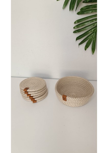 Bardak Altlığı Polyester Açık Bej indirimleri