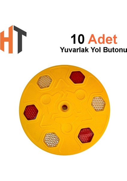 10'lu Eko Yuvarlak Yol Butonu Seti