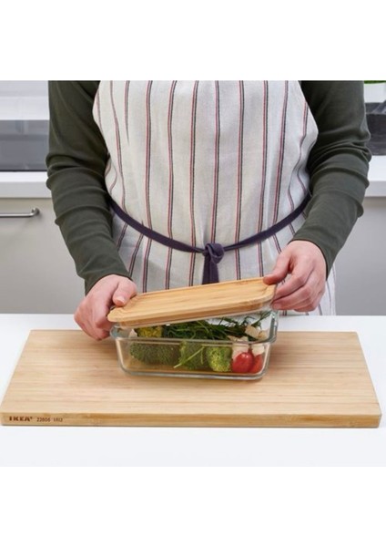 365+ Cam Saklama Kabı-Bambu 1lt Dikdörtgen fırsatları