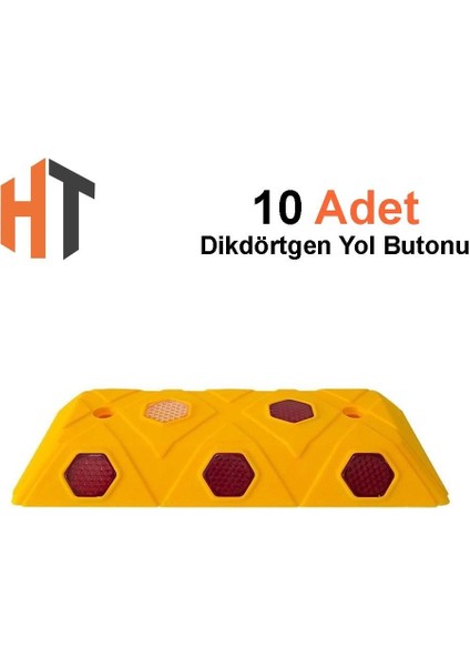 10'lu Eko Dikdörtgen Yol Butonu Seti