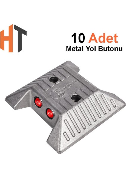 Metal Yol Butonu Seti 12 x 12 x 2,8 cm