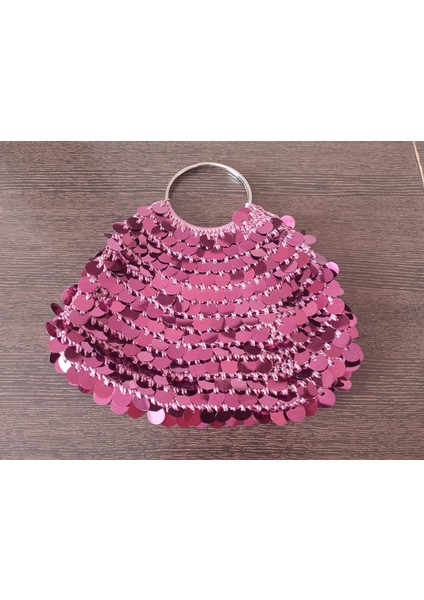 Müjde Pullu Çanta Fuşya modelleri