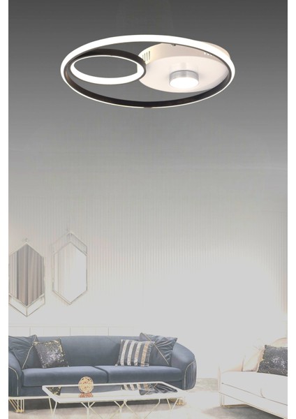 ESSLİGHT BEGONYA 45 CM PLAFONYER LED AVİZE 3 RENK IŞIK MODLU (BEYAZ SARI GÜN IŞIĞI) MODERN DEKORATİF AYDINLATMA fiyatları