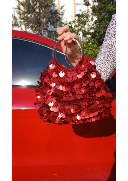 Müjde Pullu Çanta Kırmızı fırsatları