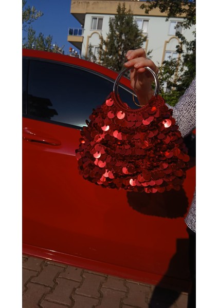 Müjde Pullu Çanta Kırmızı indirimleri