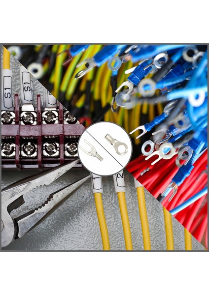 Halka Sıkma Konnektörleri Çatal Konnektörleri Seti, Elektrikli Tel Terminalleri modelleri