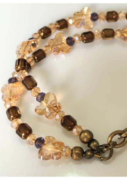 THİNBLACK BAYAN BİLEKLİK KRİSTAL TAŞLI KELEBEK FİGÜRLÜ ANTİK ALTIN RENGİNDE BİLEKLİK fırsatları