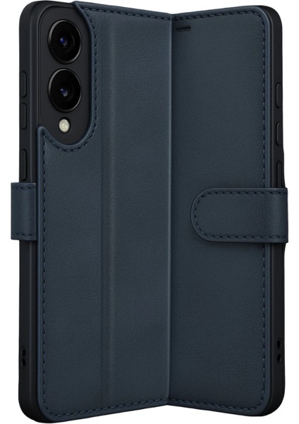 Samsung Galaxy S25 Edge Uyumlu Kapaklı Cüzdanlı Kartvizitli Telefon Kılıfı Deri Cüzdan