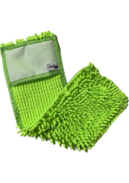 Yeşil Mikrofiber Makarna Mop 50 Cm, Temizlik Kolaylığı Sağlar fiyatları