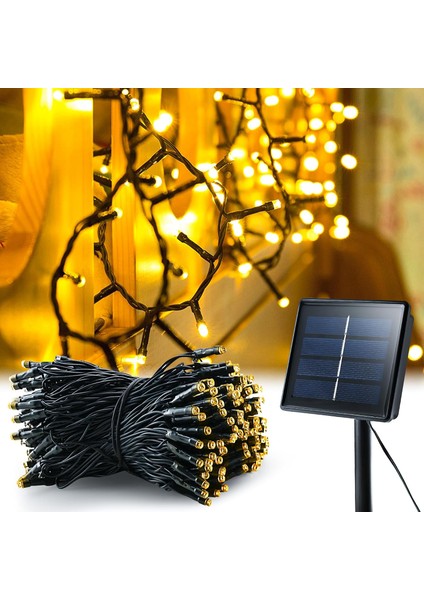 Solar Güneş Enerjili 10 Metre 100 Ledli 8 Animasyonlu Bahçe Balkon Ağaç Teras Aydınlatma Dekor Işık fiyatları