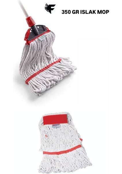 Ekstra Islak Mop, Dar Beyaz, 350 Gr, 1 Adet, Temizlik Için Idealdir