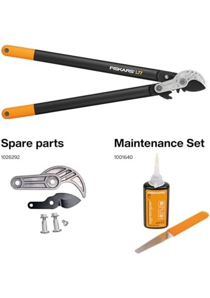 Örslü Budama Makası, Kuru ve Sert Ağaçlar Için, Powergear Iı Raf Sistemi, Kesme Çapı: 5 Cm, Yapışmaz Sertleştirilmiş Çelik Bıçaklar, Uzunluk: 69 Cm, Siyah/turuncu, L77, 1000583 fiyatları