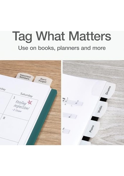 Lazer Printable Dizini Tabletler, 1 1/8 x 1 1/4, Beyaz, 375/PAKET modelleri