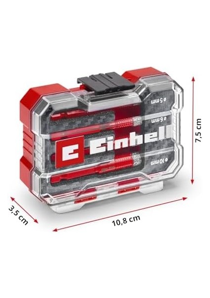 Einhell Xs-Case 4-Parça Elmas Taşlı Uç Seti (Kuru Kesim, 7 mm Elmas Kaplama, Parafin Dolgulu, Süper Ince Turbo Kesme Kenarı, E 6.3 Şaft, Saklama Kutusu Dahil) - 49500404 modelleri