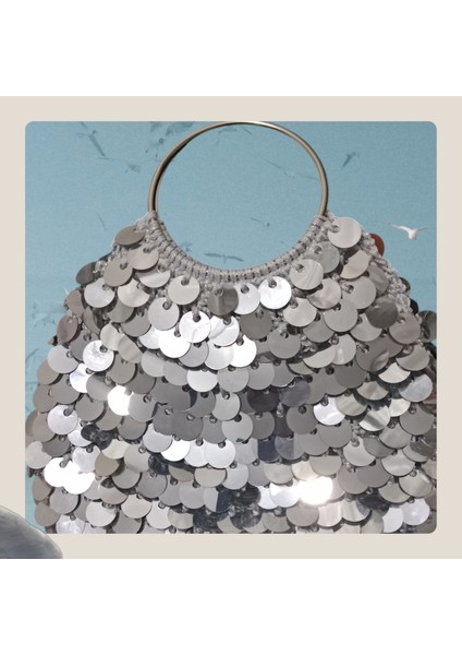 Müjde Pullu Çanta Gümüş fırsatları