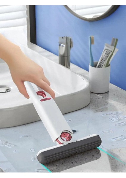 Mini Mopp El Mopu Süngerli Yıkanabilir Pratik Temizlik Aracı